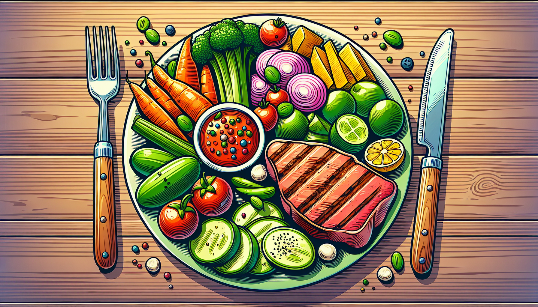 A plate of quality low carb foods