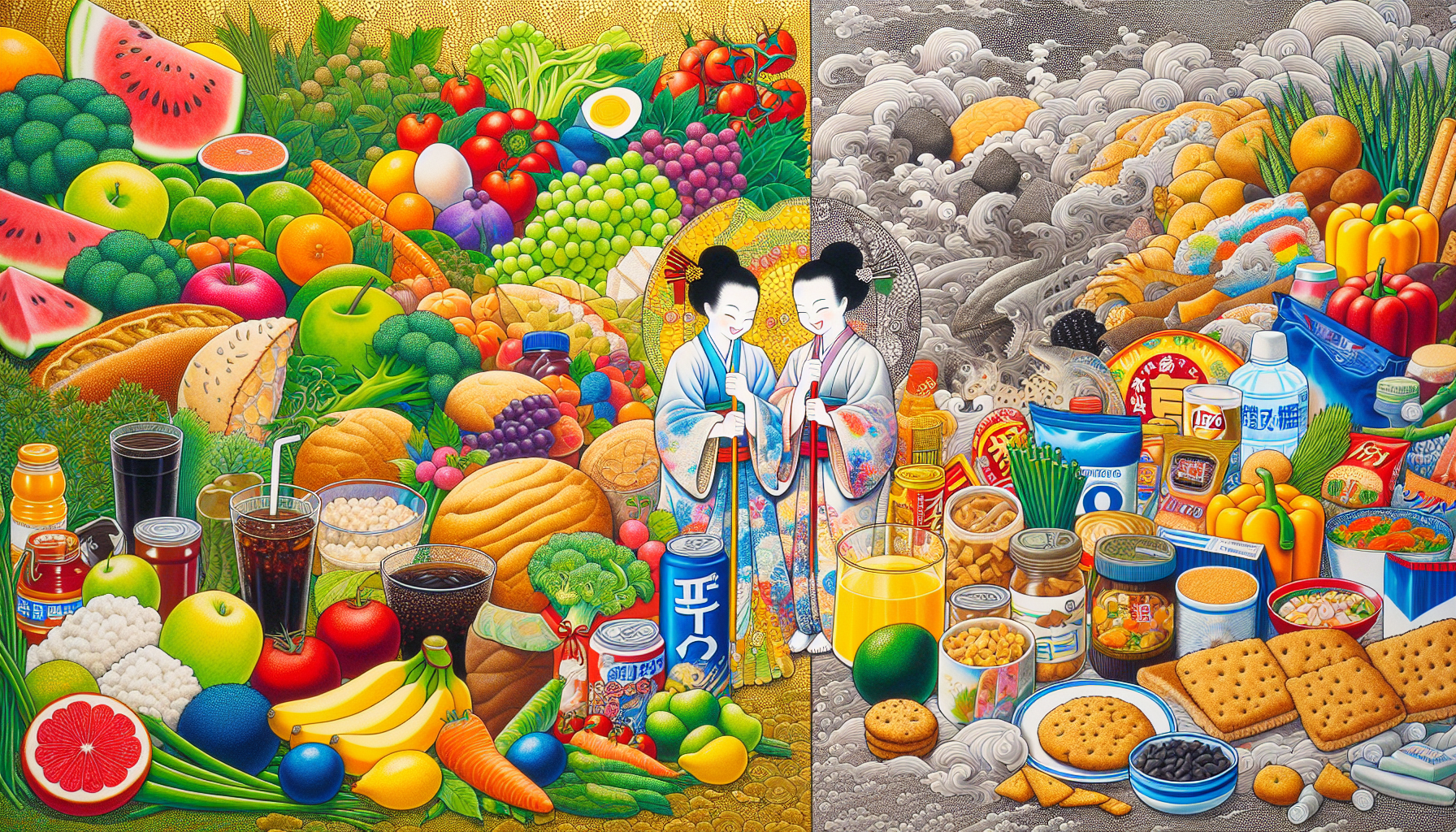 Healthy vs. processed foods