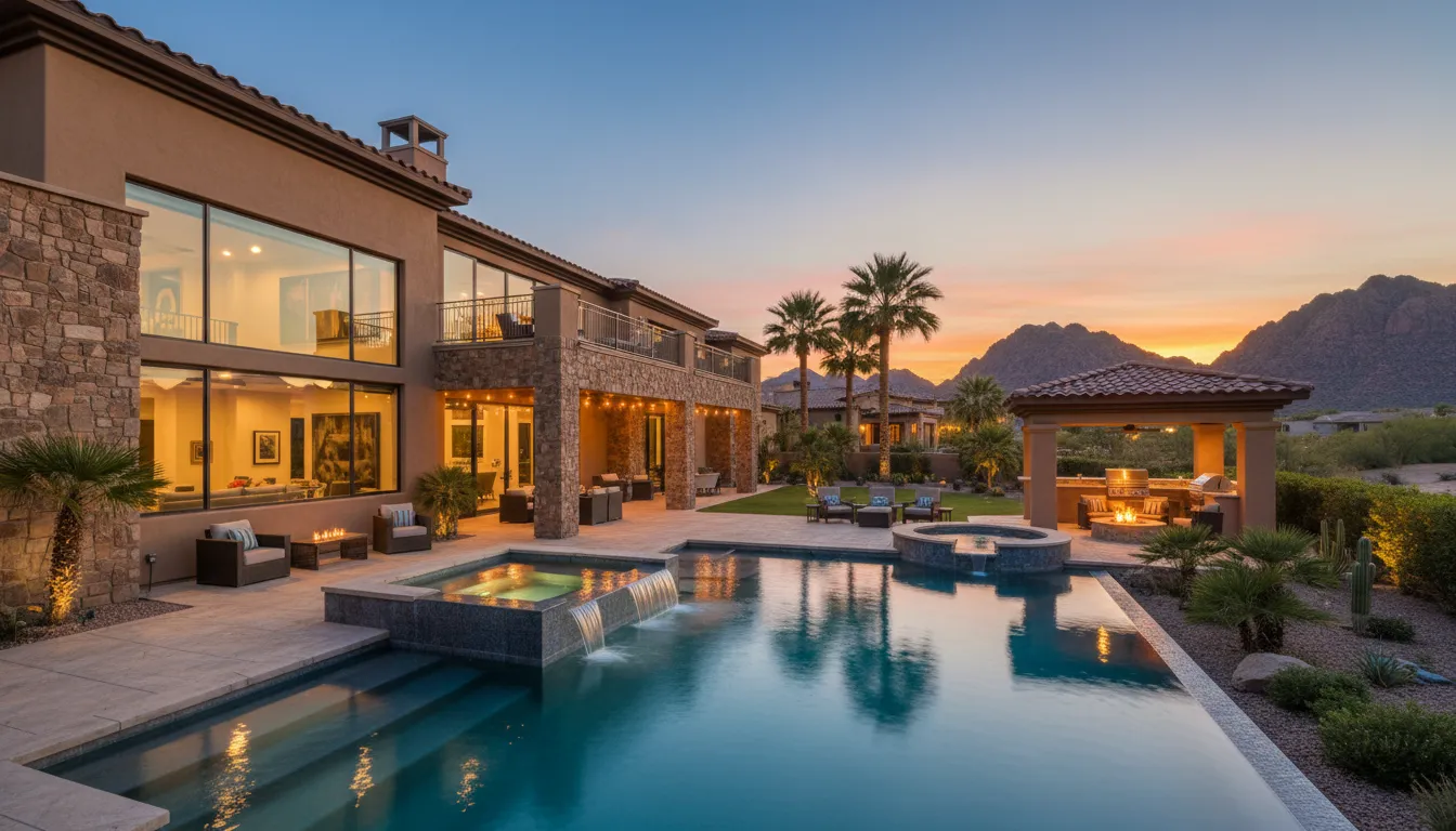  Inside a Nearly 7,000 Sq Ft Las Vegas Luxury Home with a Resort-Style Backyard