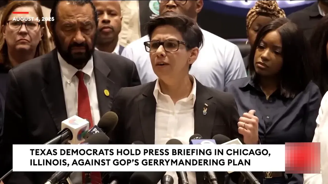 Jessica Gonzalez addressing the press briefing