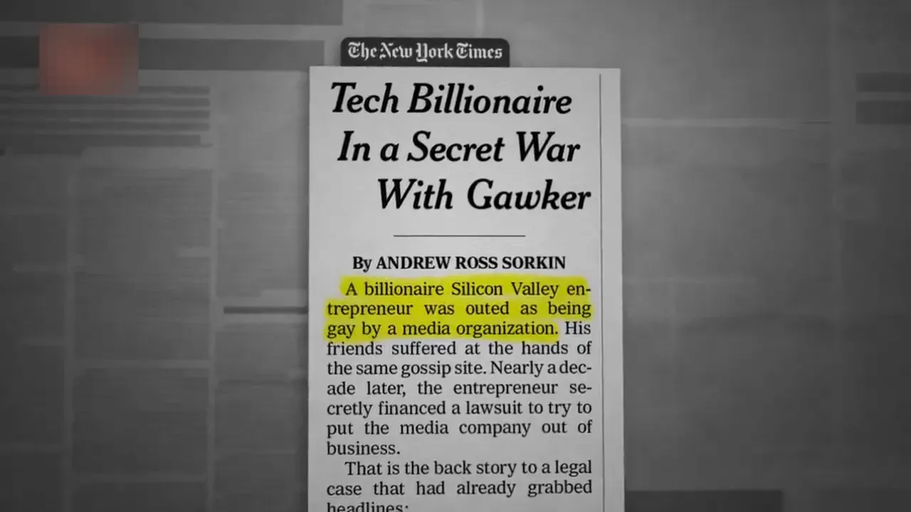 Peter Thiel referenced as a secret funder in a high-profile case