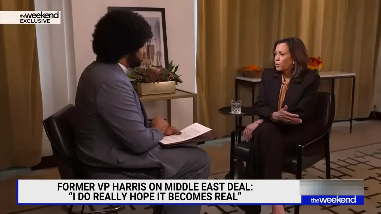 Harris discusses ceasefire efforts in the Middle East