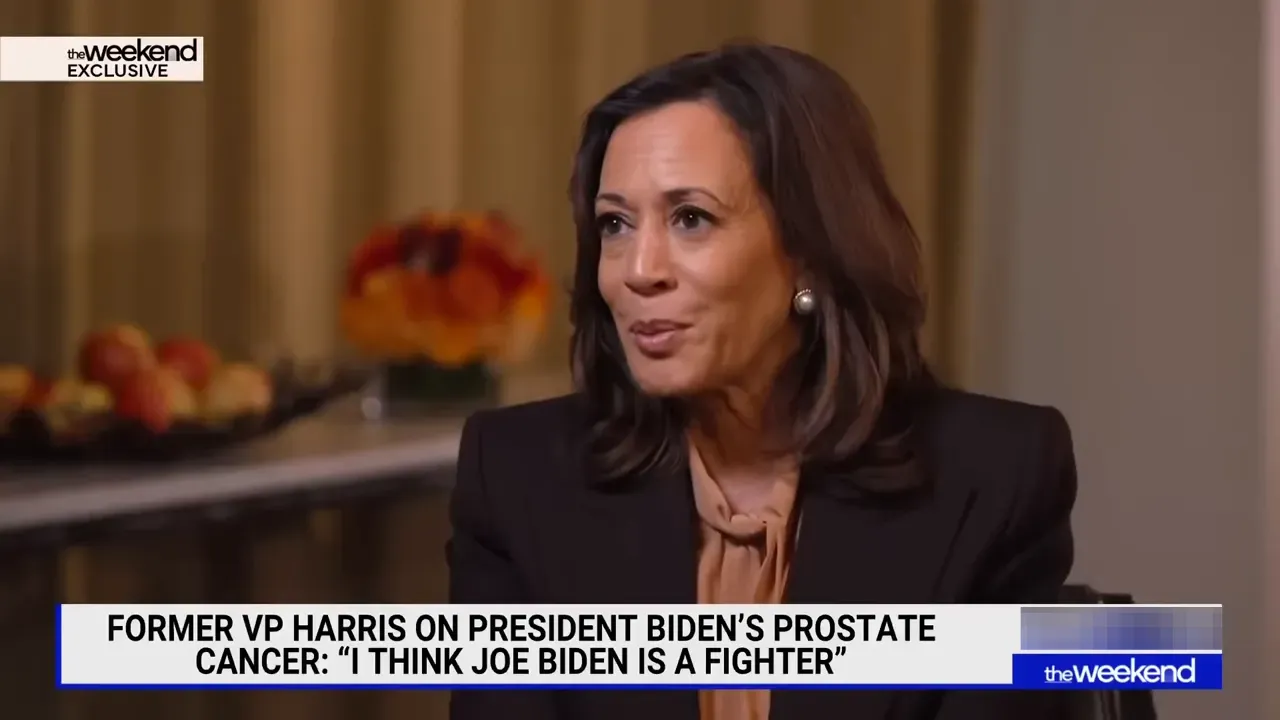 Harris responds to news about President Biden's treatment