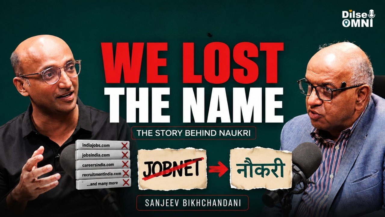 video thumbnail for 'Naukri Was Almost Called JobNet — Here's Why It Wasn't | Sanjeev Bikhchandani'
