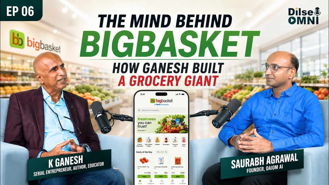 video thumbnail for 'The mind behind @bigbasketofficial | Dilse Omni Talks'
