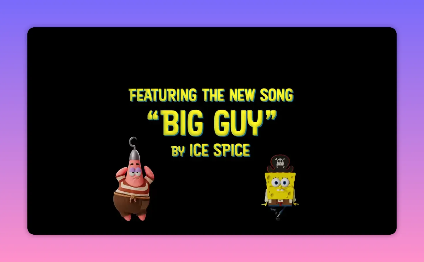 Text reading 'Featuring the new song 