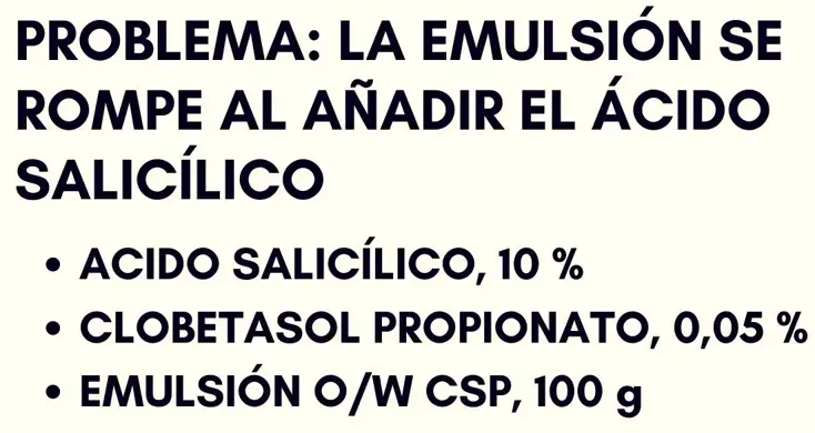 Ejemplo de prescripción en pantalla