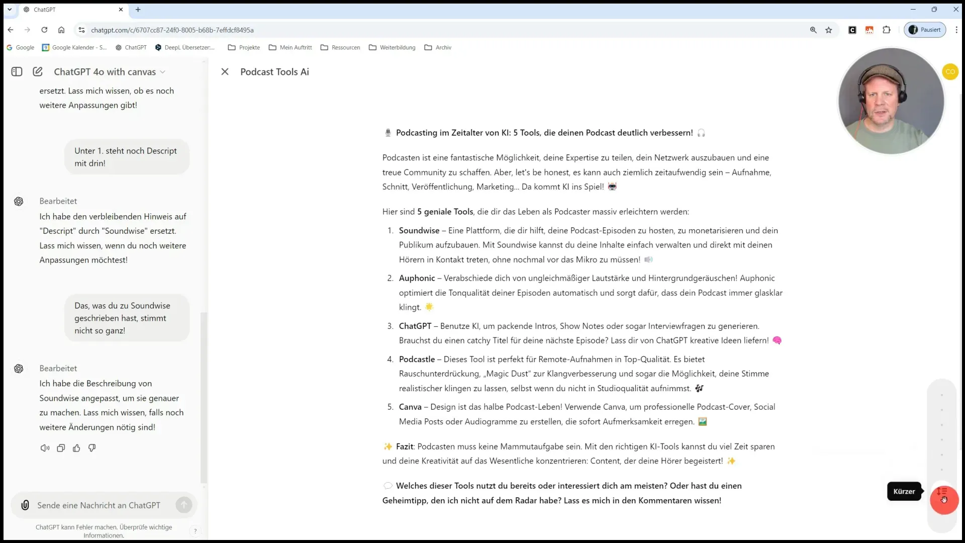Text kürzen mit ChatGPT