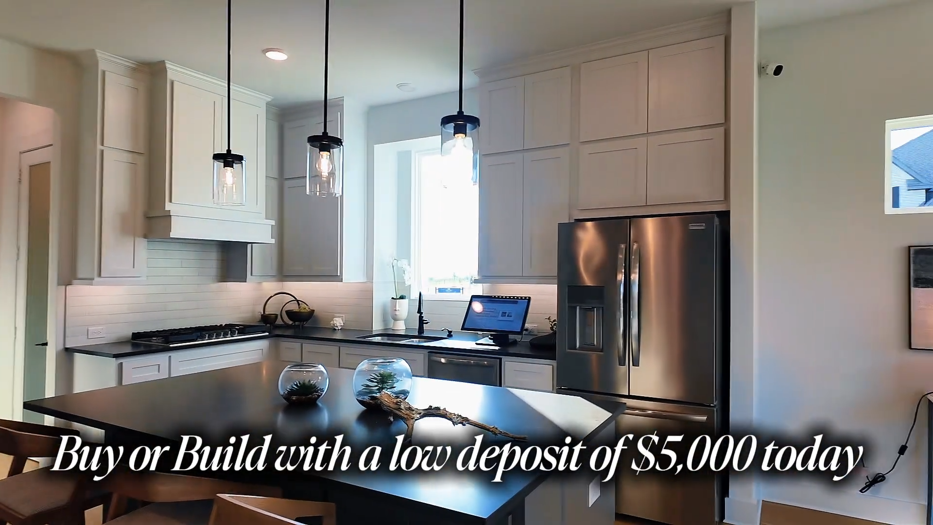 In the kitchen of a Forney TX new construction home
