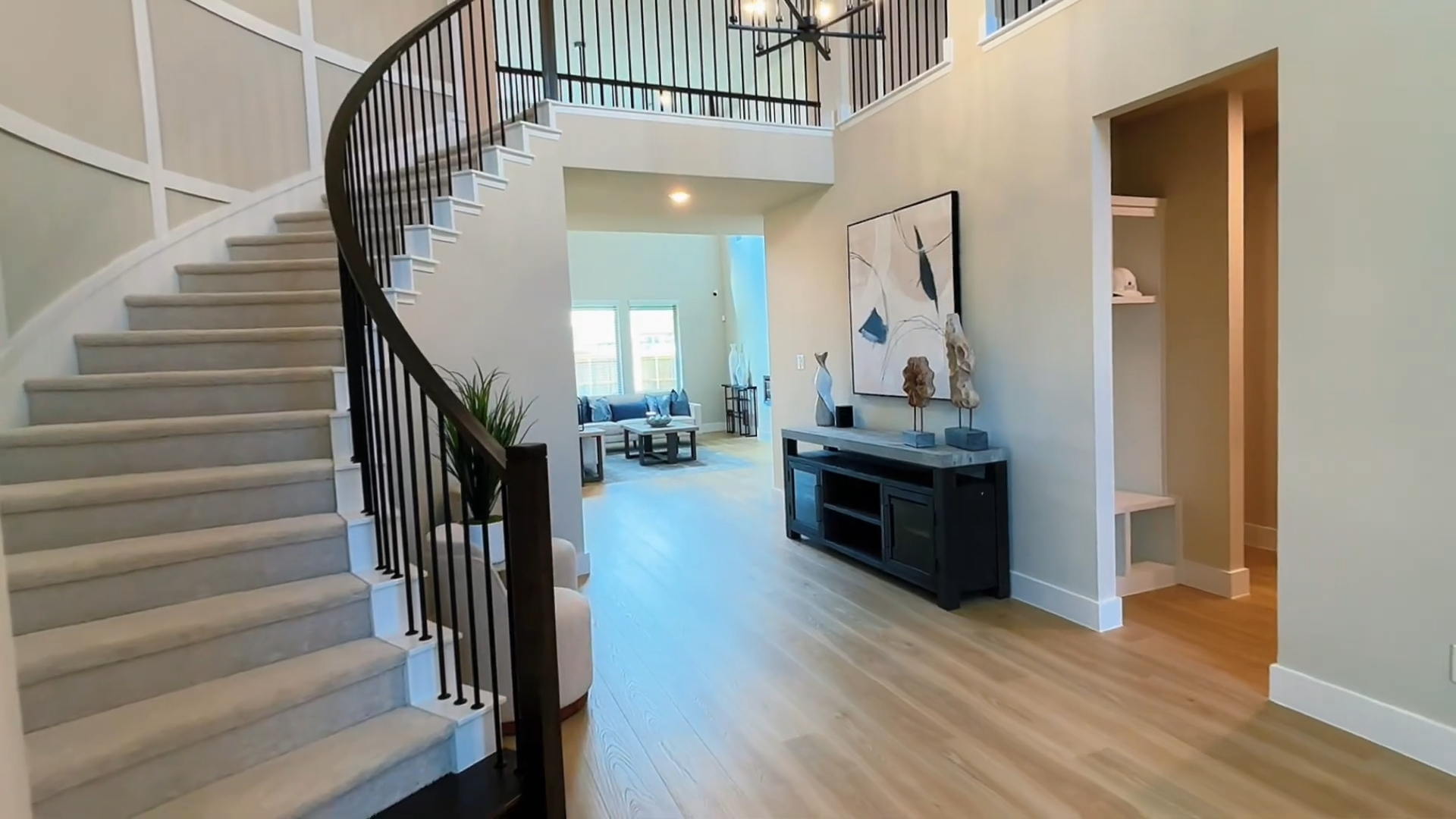 Staircase of the new construction home in Forney TX