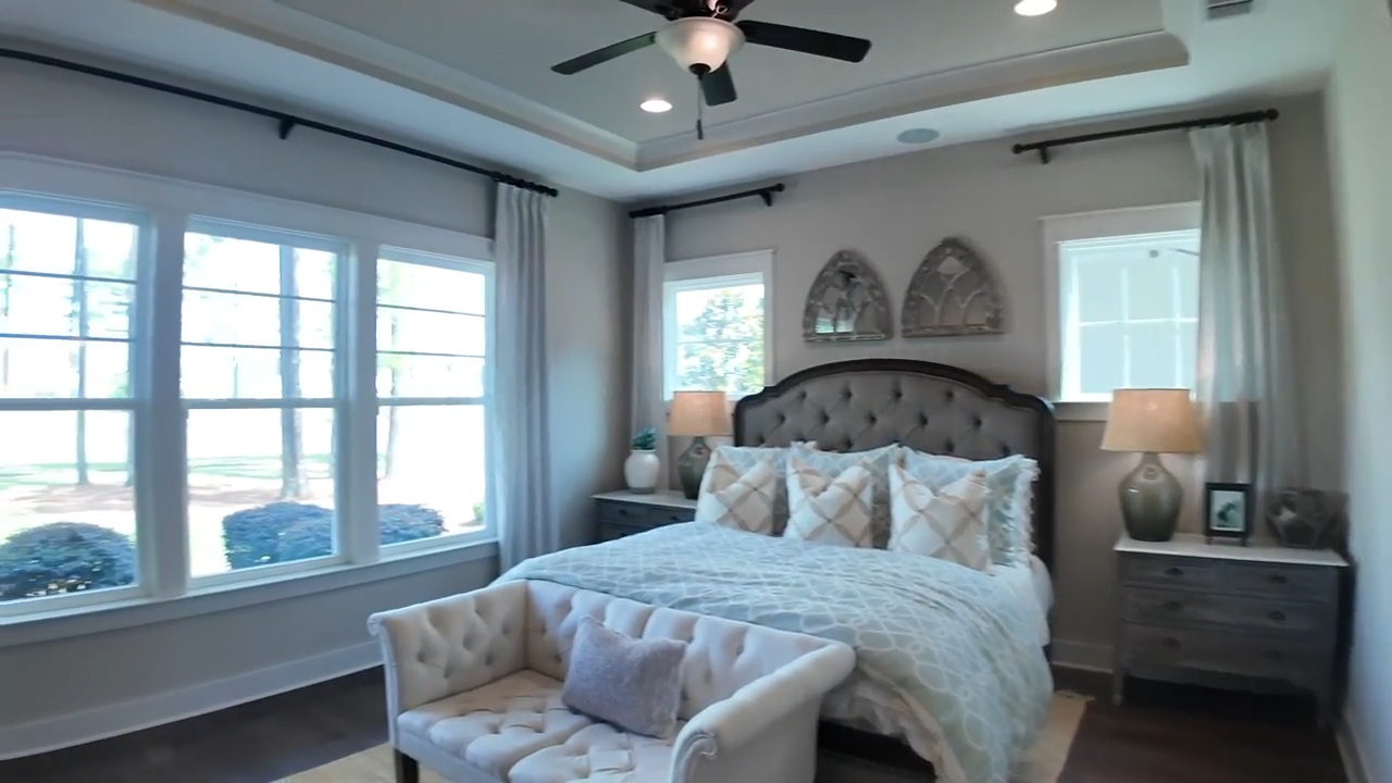 Primary bedroom at The Killarney II Loft floor plan in Four Seasons, Summerville SC