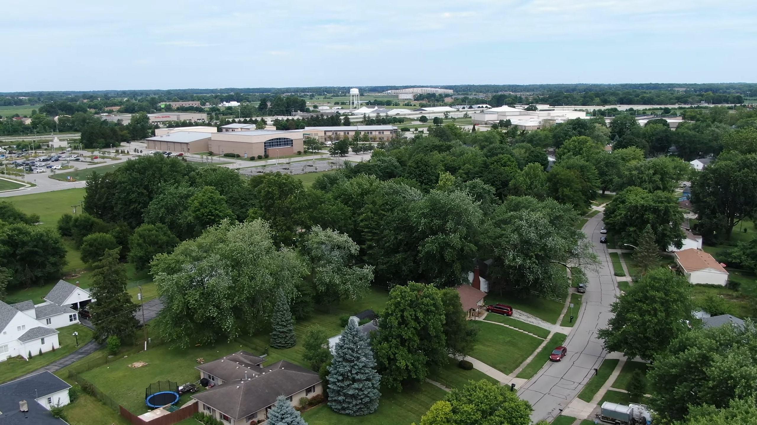 Aerial view Westfield Indiana