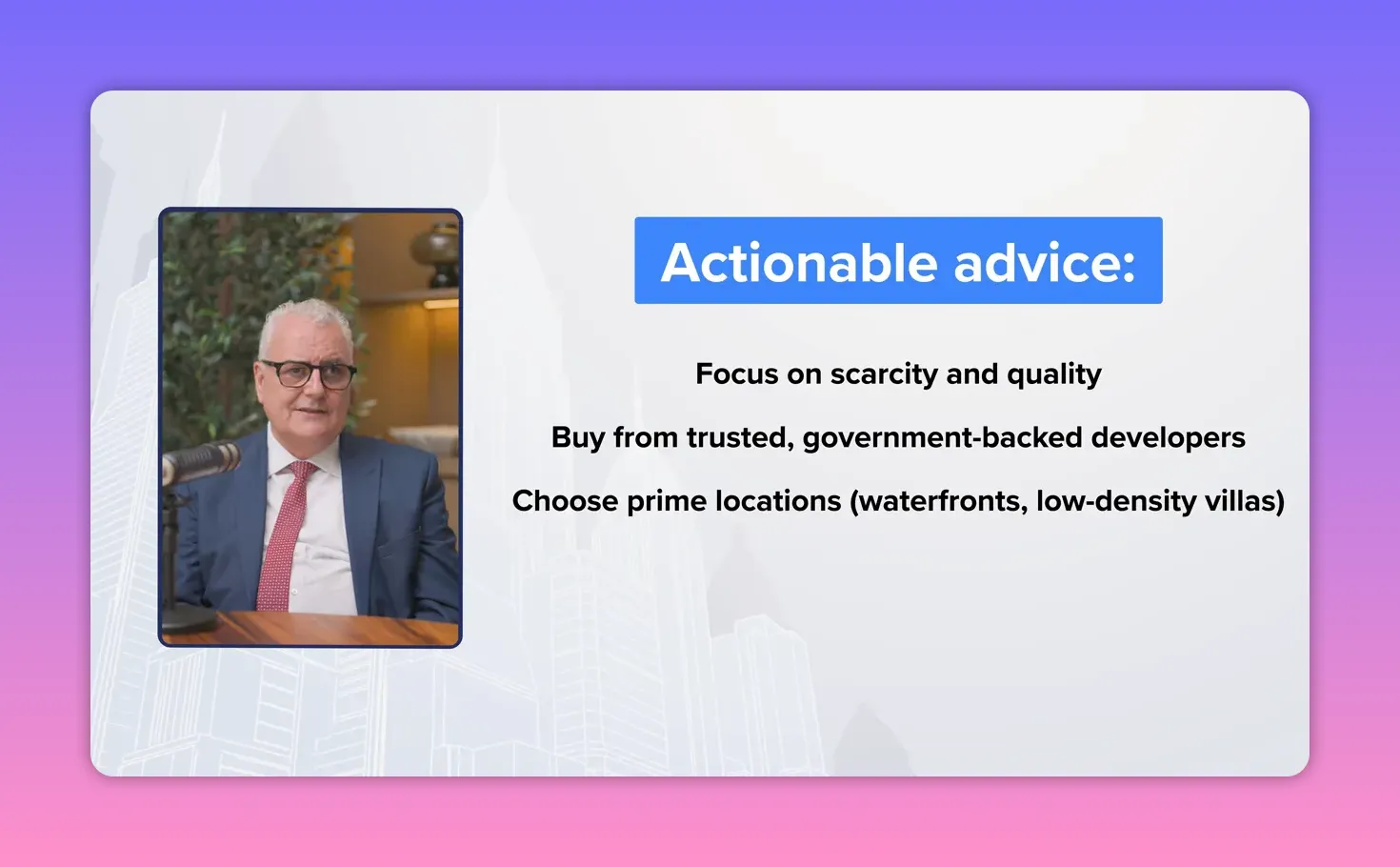 Choose prime Dubai real estate locations such as waterfronts and low-density villa communities