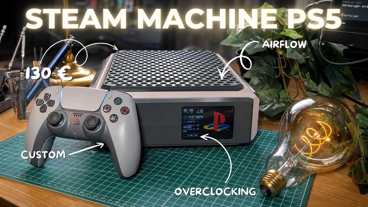 video thumbnail for 'J’ai construit une Steam Machine Playstation 5 à 130 €…'