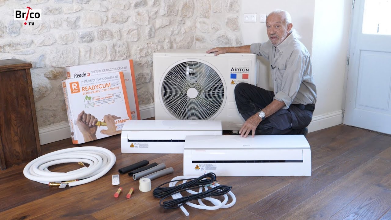 video thumbnail for 'Installer facilement un climatiseur réversible double split  - Tuto bricolage avec Robert'