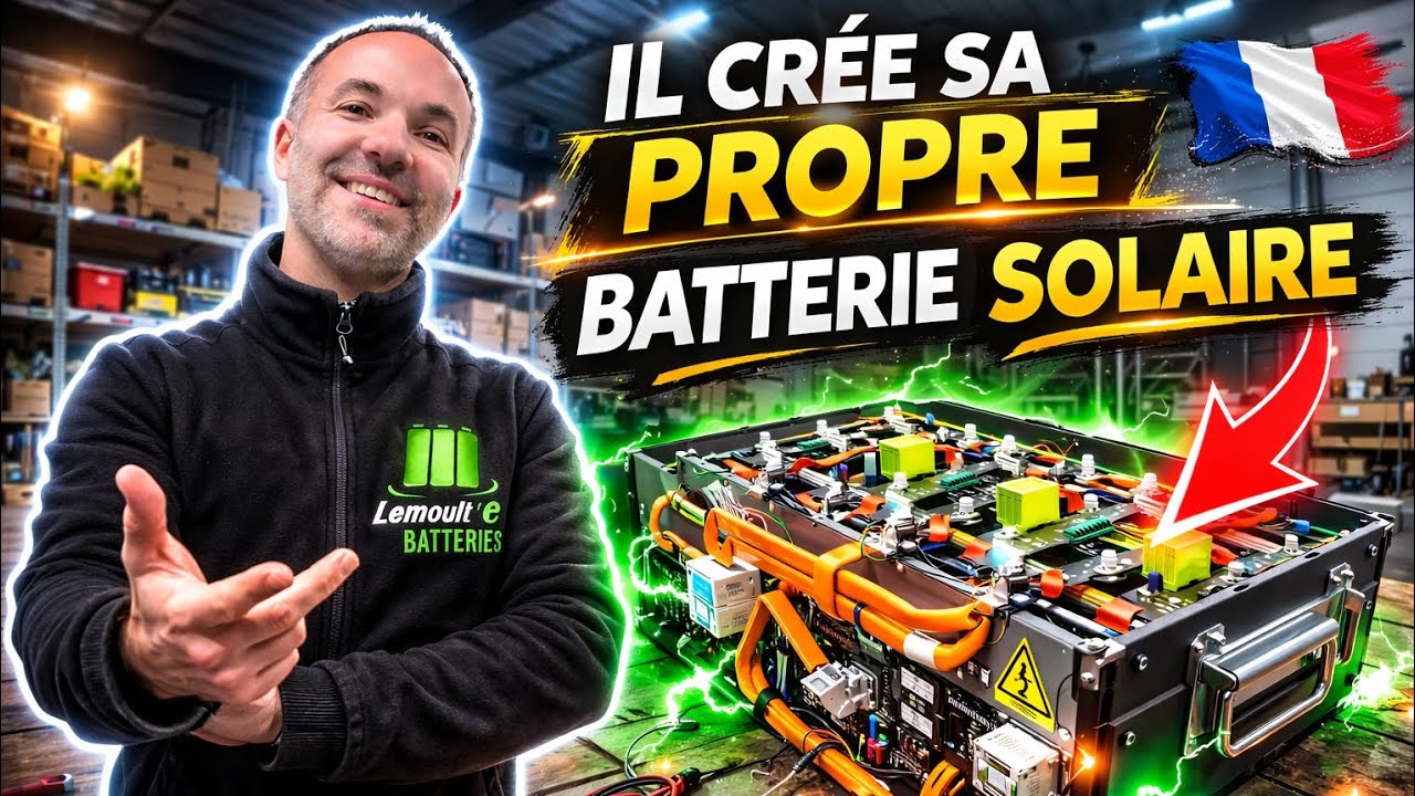 video thumbnail for 'Il fabrique sa batterie solaire de 16 kw  🇨🇵'