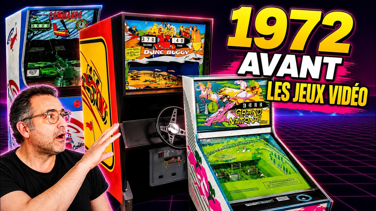 video thumbnail for 'Avant les jeux vidéo 🕹️ Les bornes d’arcade de 1972'