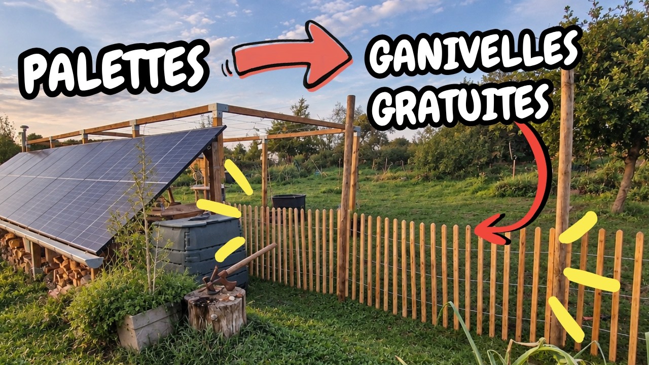 video thumbnail for 'Ne jetez plus vos palettes : fabriquez cette clôture élégante !'