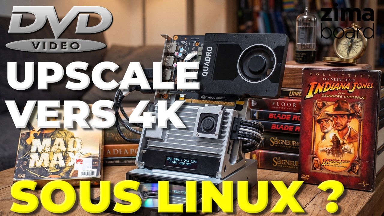 video thumbnail for 'Ne jetez plus vos DVD ! Ce Setup HTPC les transforme en 4K (Zimaboard + Quadro P2000)'