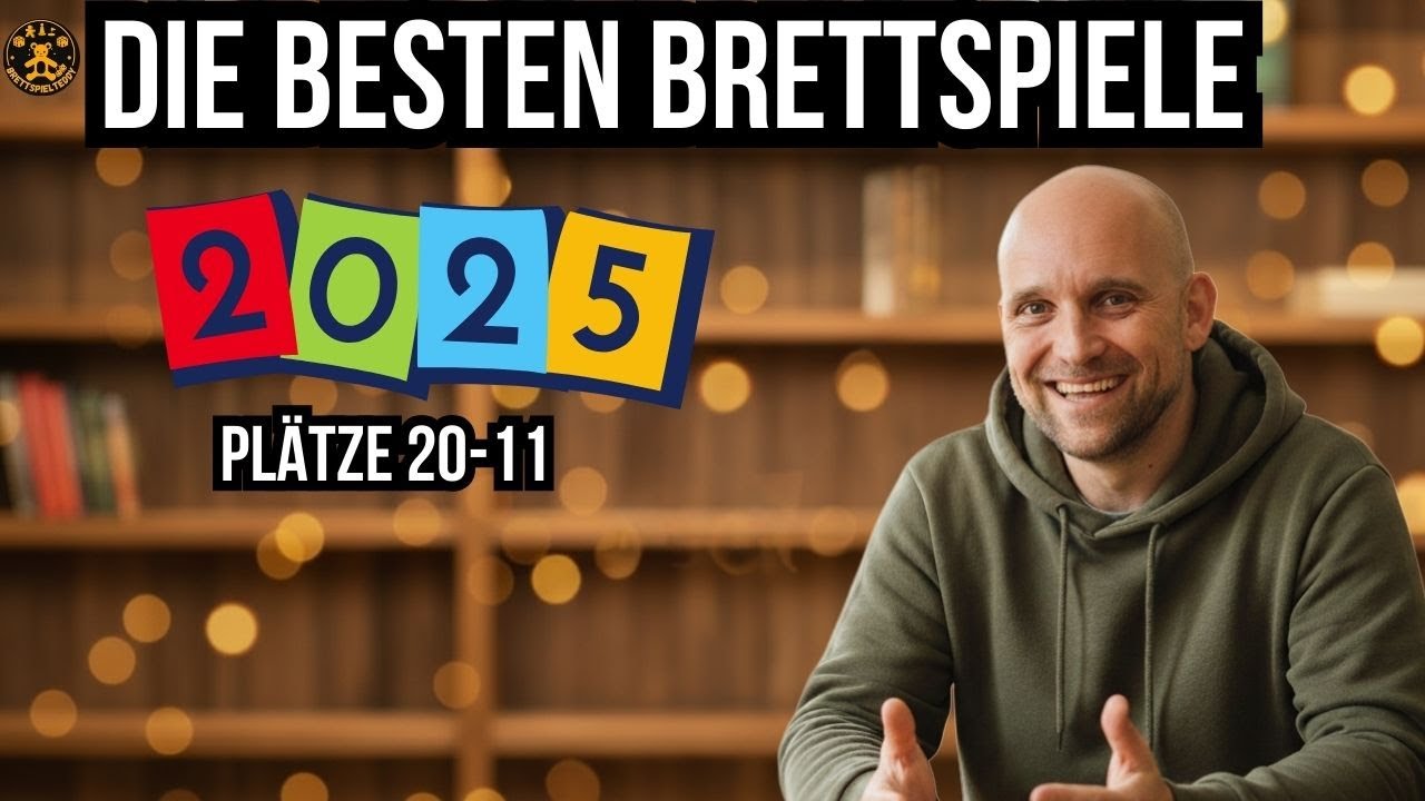 video thumbnail for 'Top Brettspiele 2025 - Teil 1: Meine persönlichen Favoriten (Platz 20-11)'