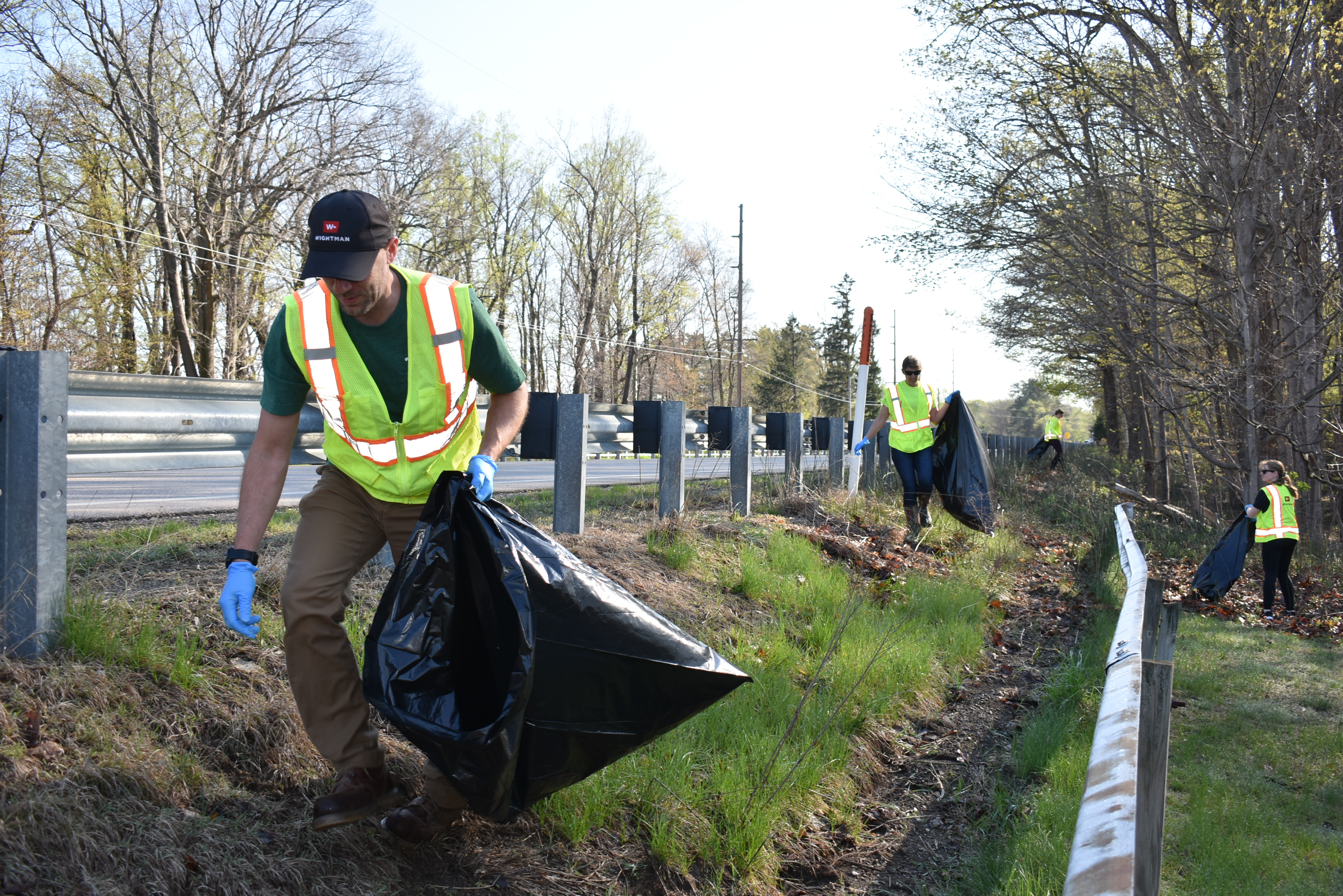 The volunteer crew from Wightman on Celebrate the Trails - Red Arrow Clean Up Day.