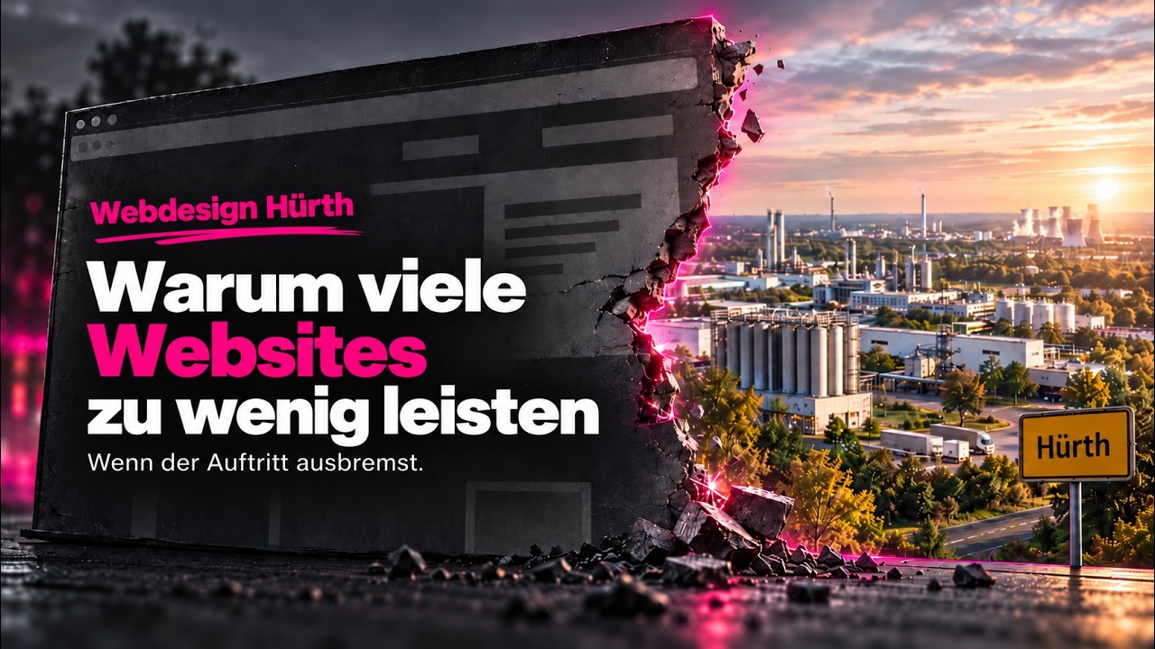 video thumbnail for 'Webdesign Hürth: Warum viele Unternehmenswebsites zu wenig leisten'
