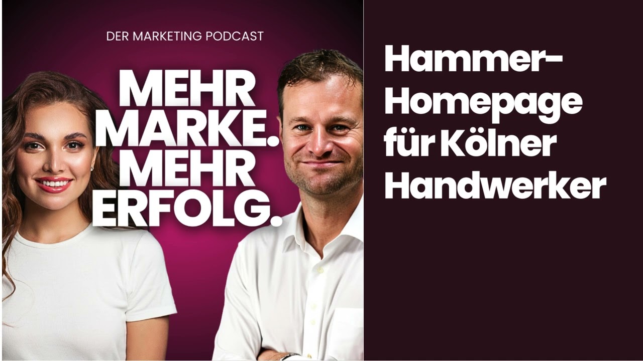 video thumbnail for 'Hammer Homepage für Kölner Handwerker| Der Marketing Podcast von Moritz Dunkel'