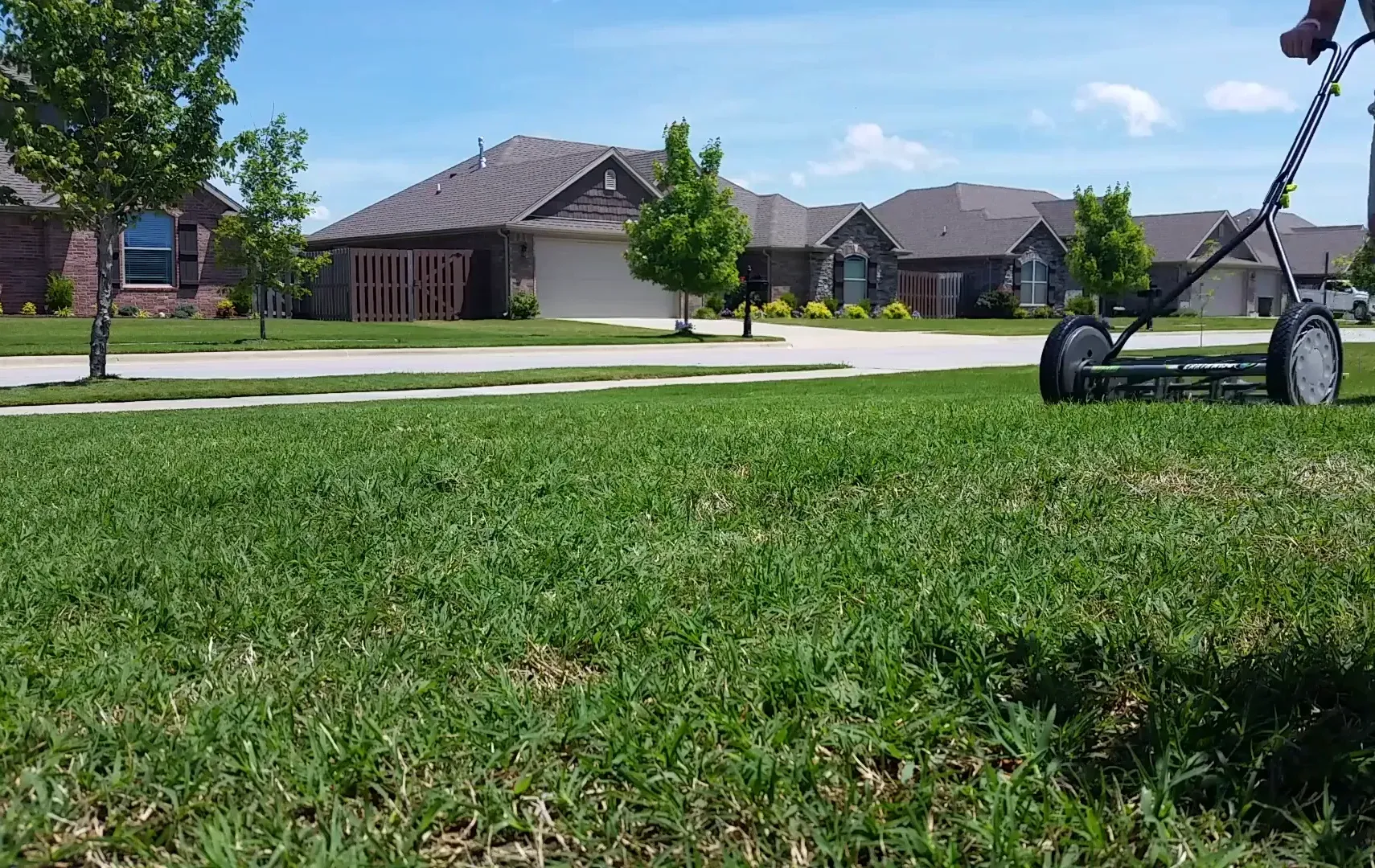 Applying fertilizer in May