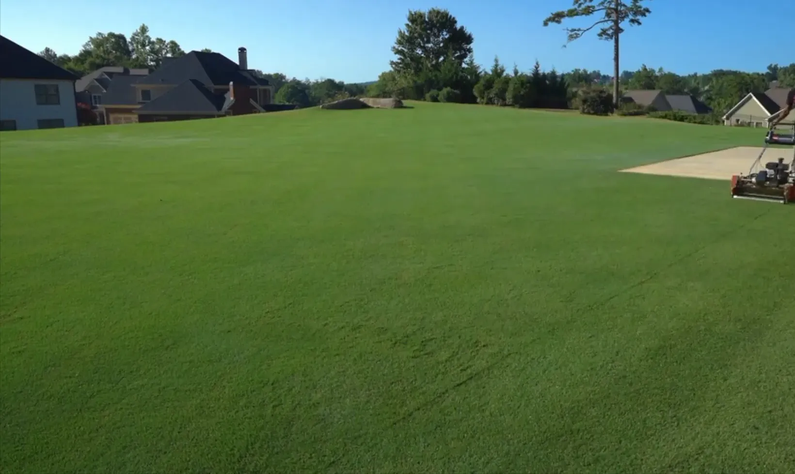 Mowing lawn in different directions for better results
