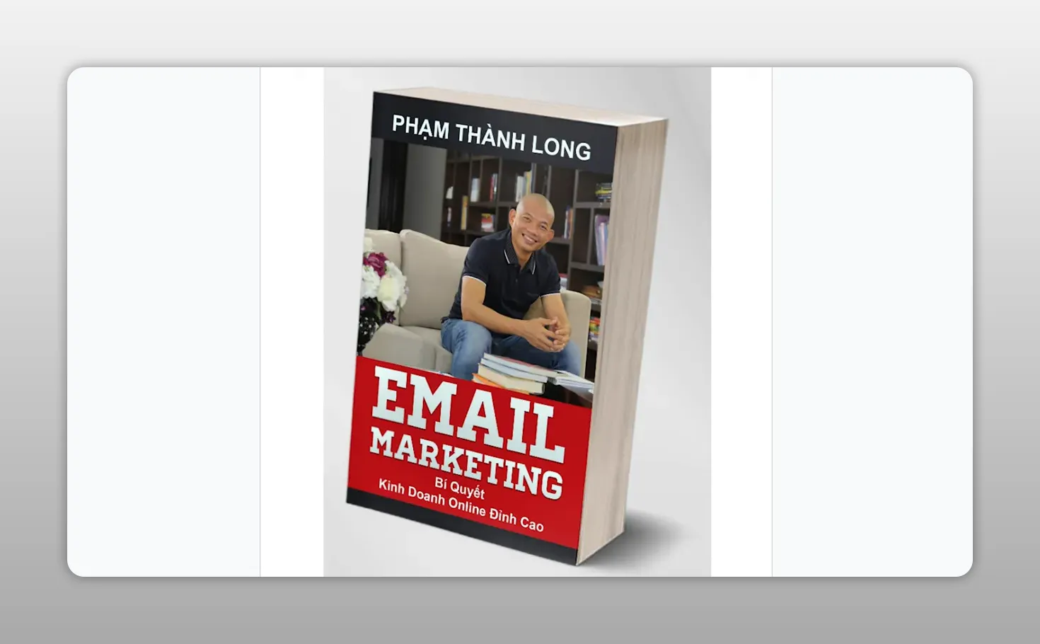 Hình ảnh bìa sách có dòng chữ Email Marketing