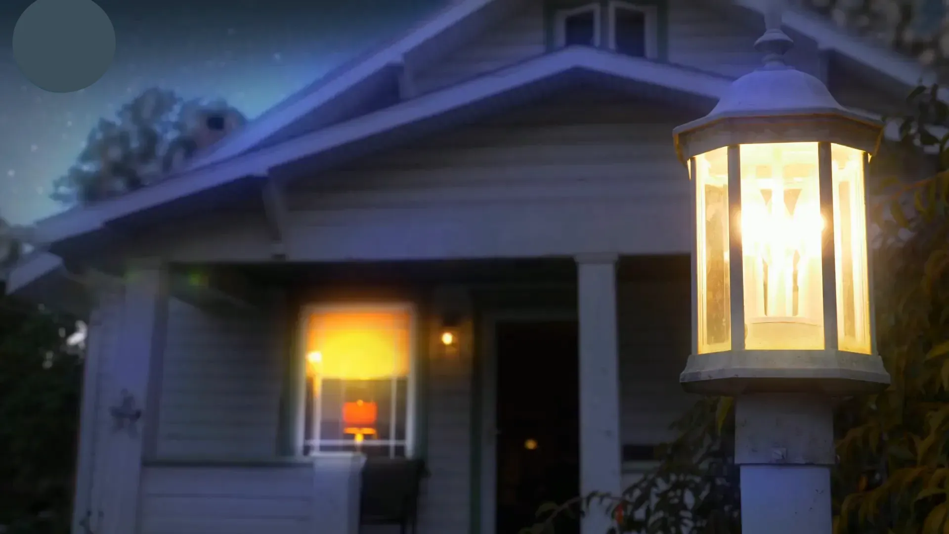 Outdoor lighting to deter burglars