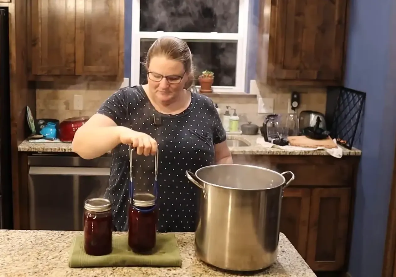 Checking the seals on canned jars