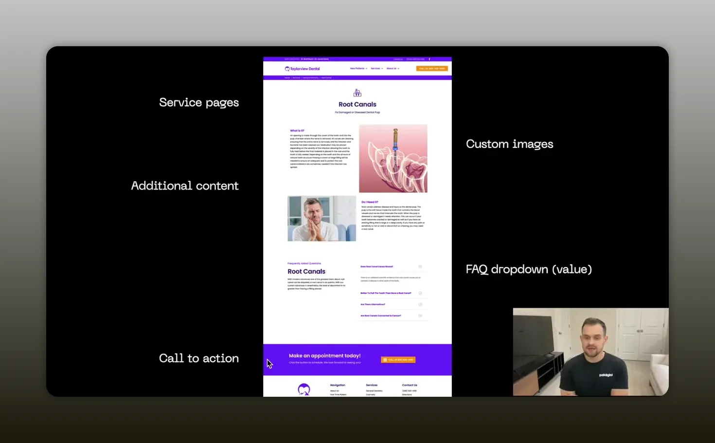 Danh sách các thành phần cần có trên website nha khoa