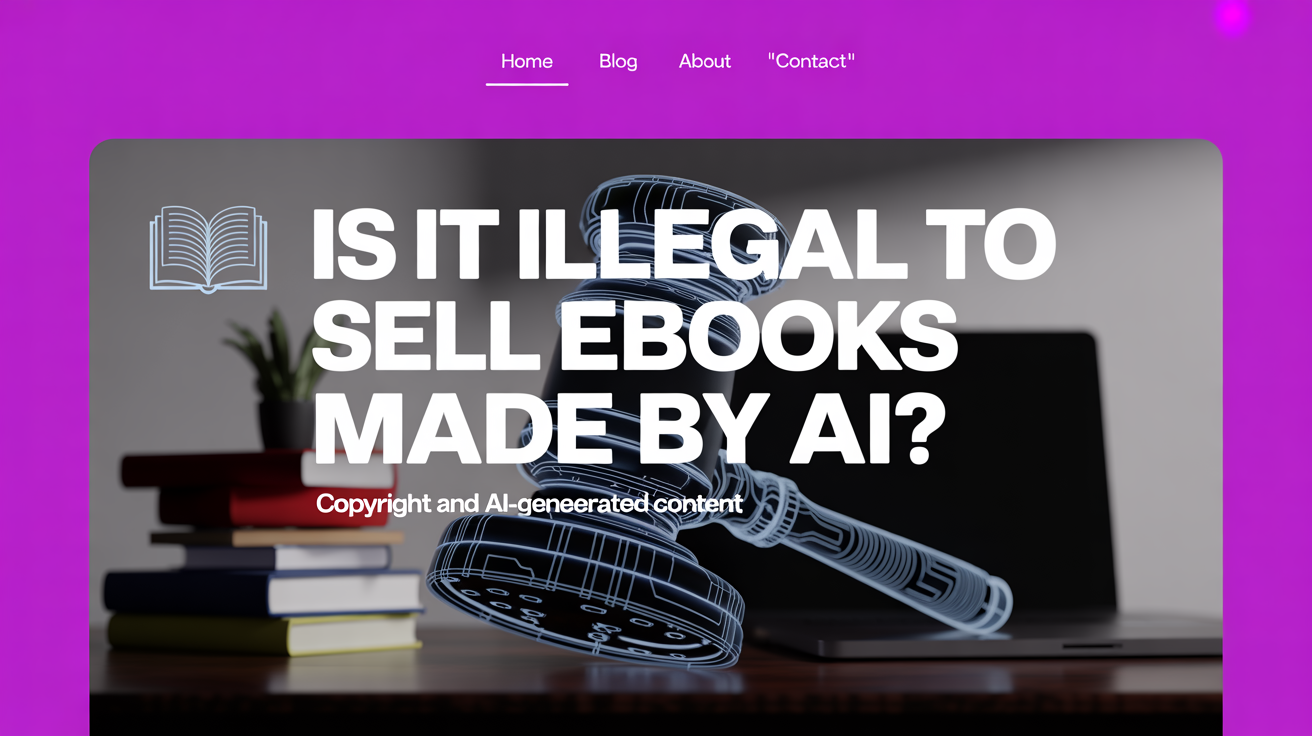 Is It Illegal to Sell eBooks Made by AI?