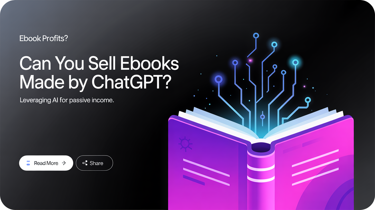 Can You Sell eBooks Made by ChatGPT?
