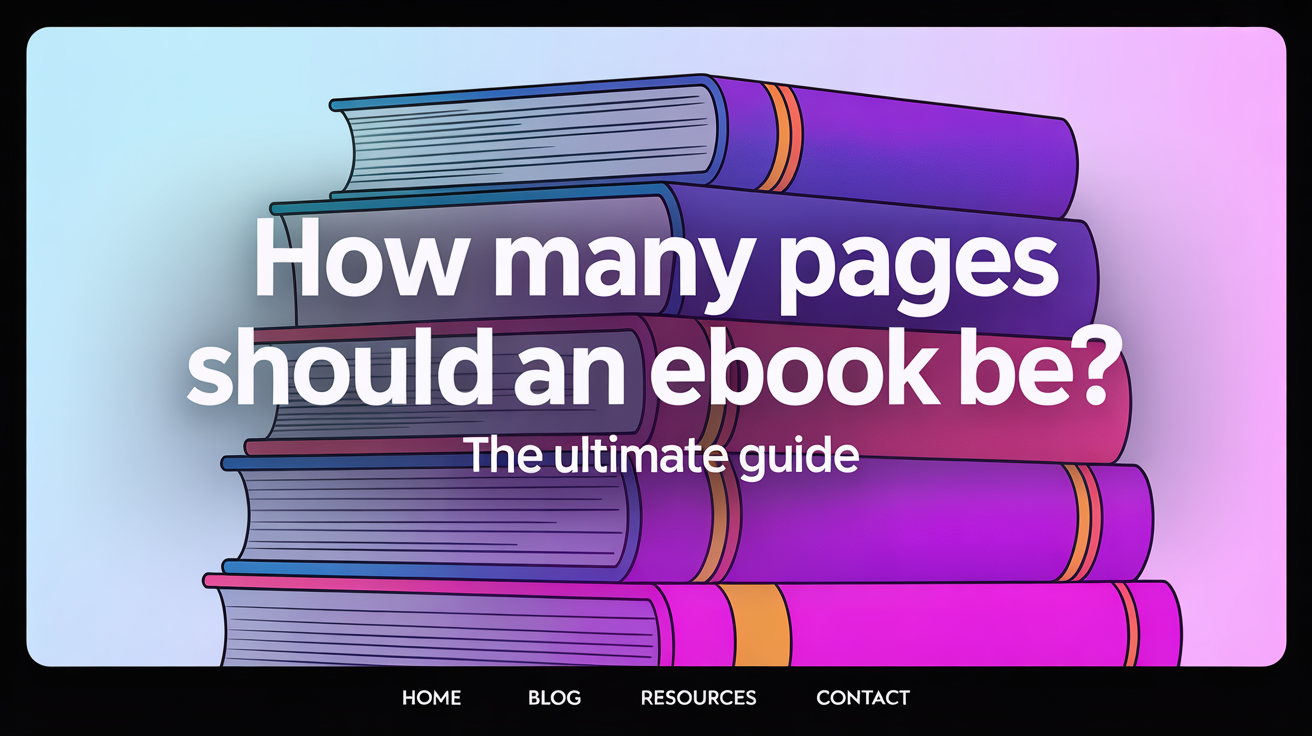 How many pages should an eBook be?