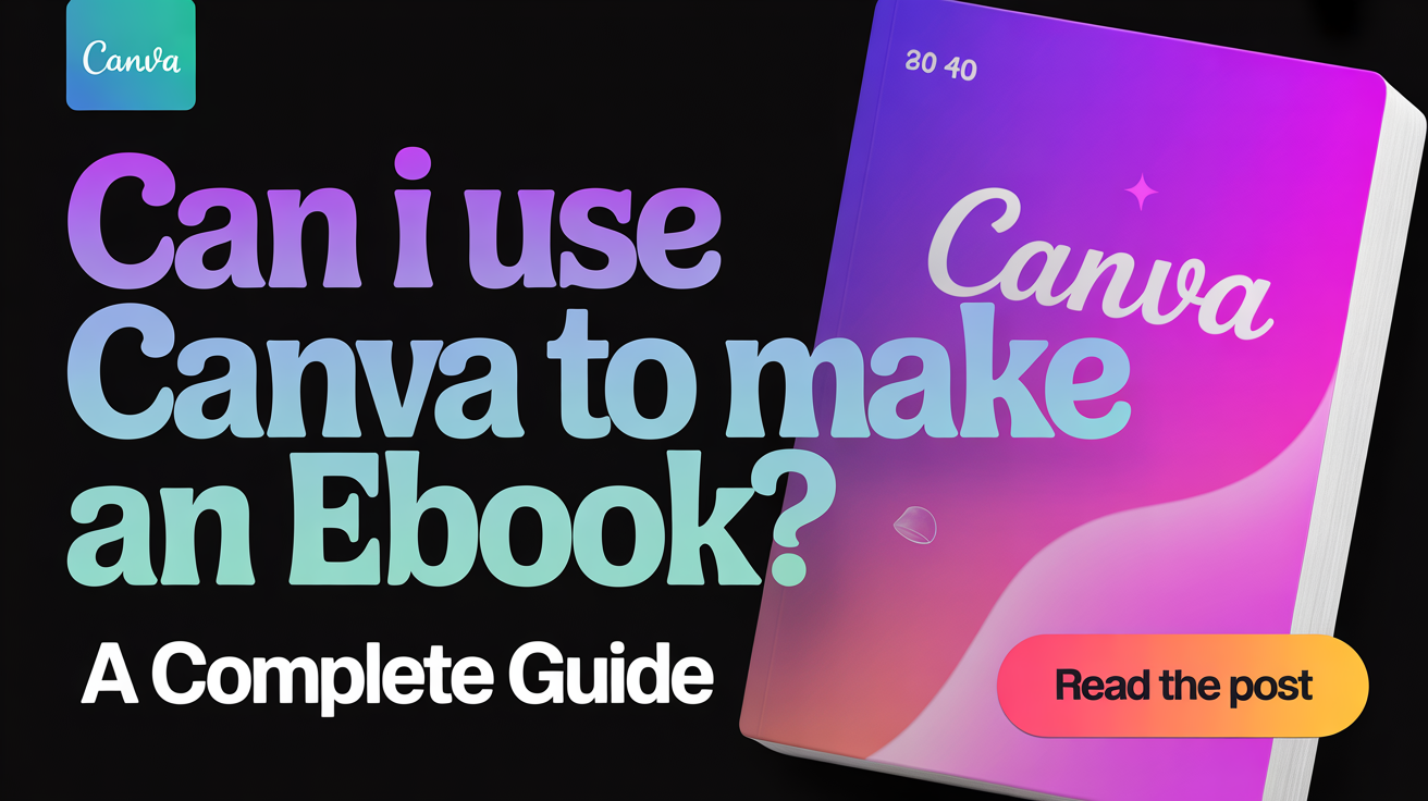 Can I use Canva to make an eBook?