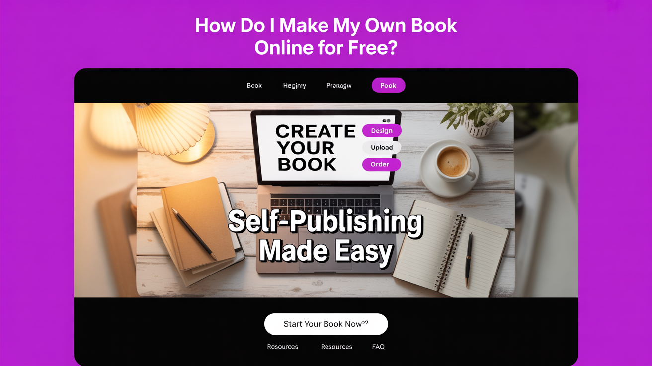 How do I make my own book online for free?