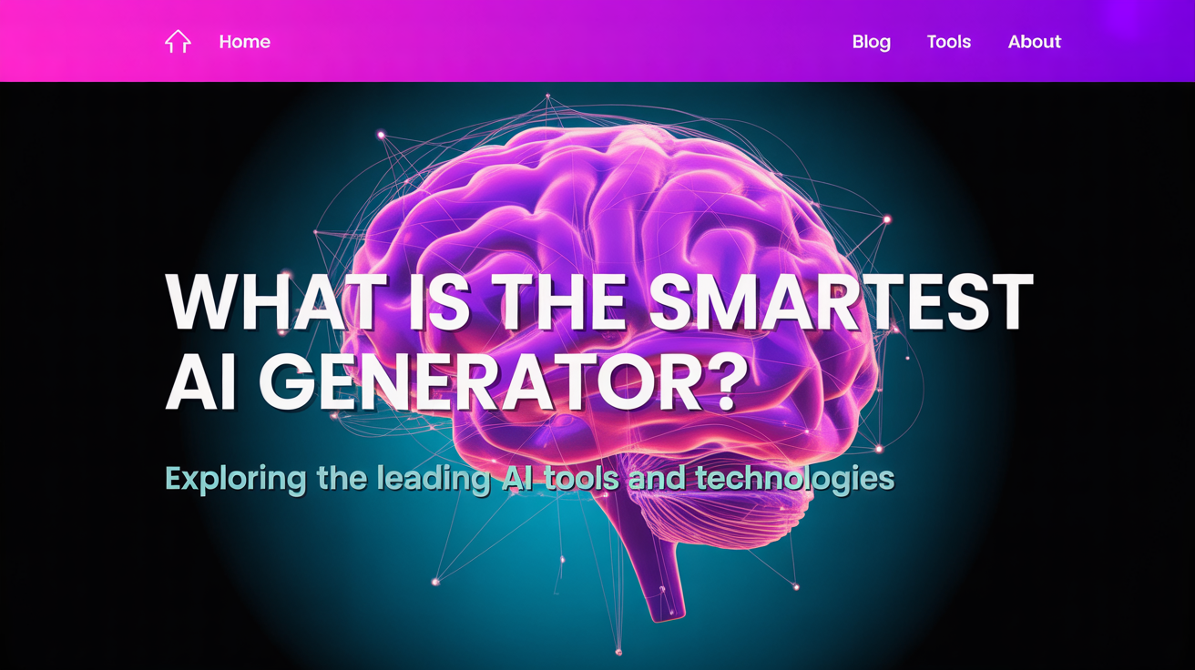 What is the smartest AI generator?