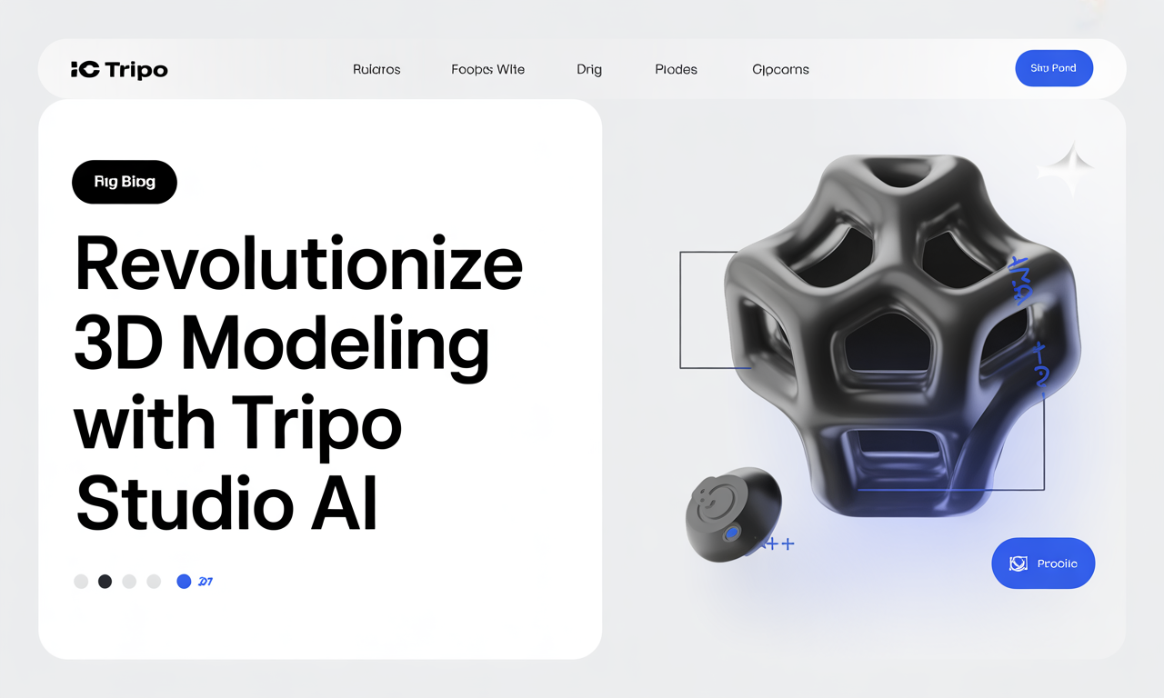 Revolutionize 3D Modeling with Tripo Studio AI: The Future of Digital Creation