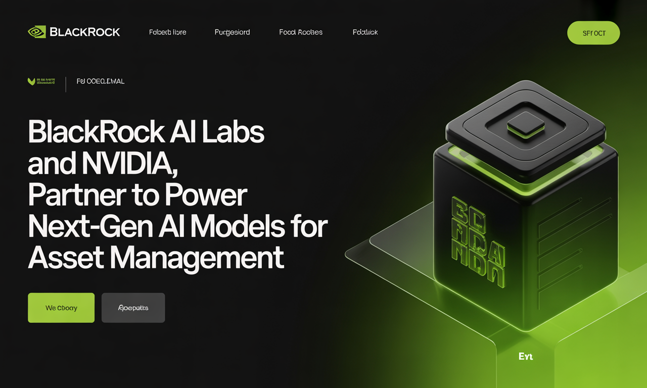 BlackRock AI Labs and NVIDIA Partner to Power Next-Gen AI Models for Asset Management