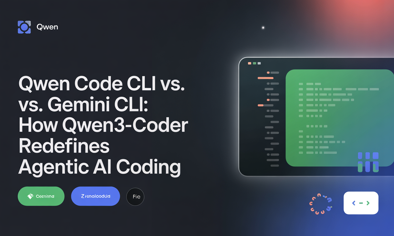Qwen Code CLI vs. Gemini CLI: How Qwen3-Coder Redefines Agentic AI Coding
