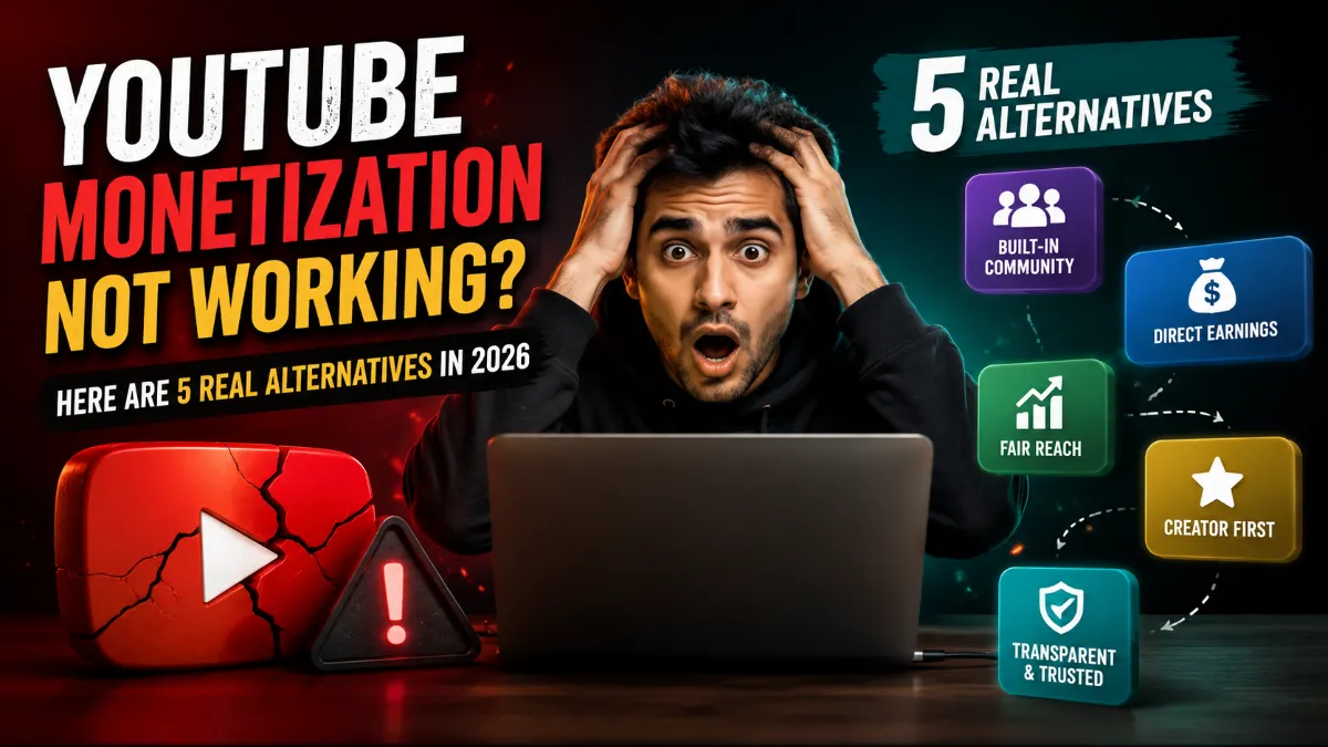 YouTube Monetization Not Working? Here Are 5 Real Alternatives in 2026