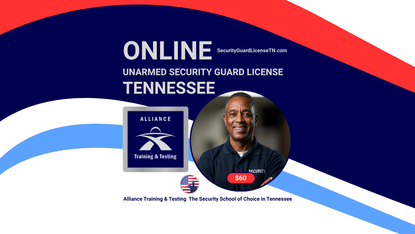 Online Unarmed Security Officer Guard Card License Course TN