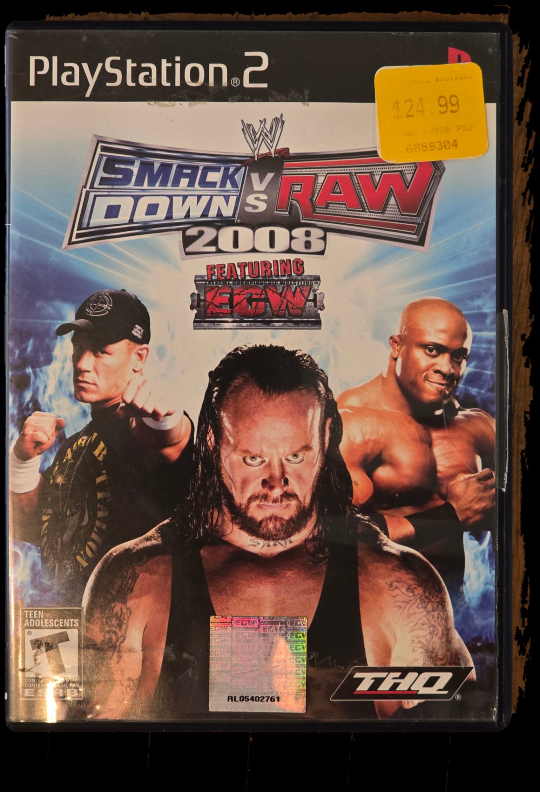 WWE SmackDown vs. Raw 2008 Featuring ECW — PlayStation 2 (2007)