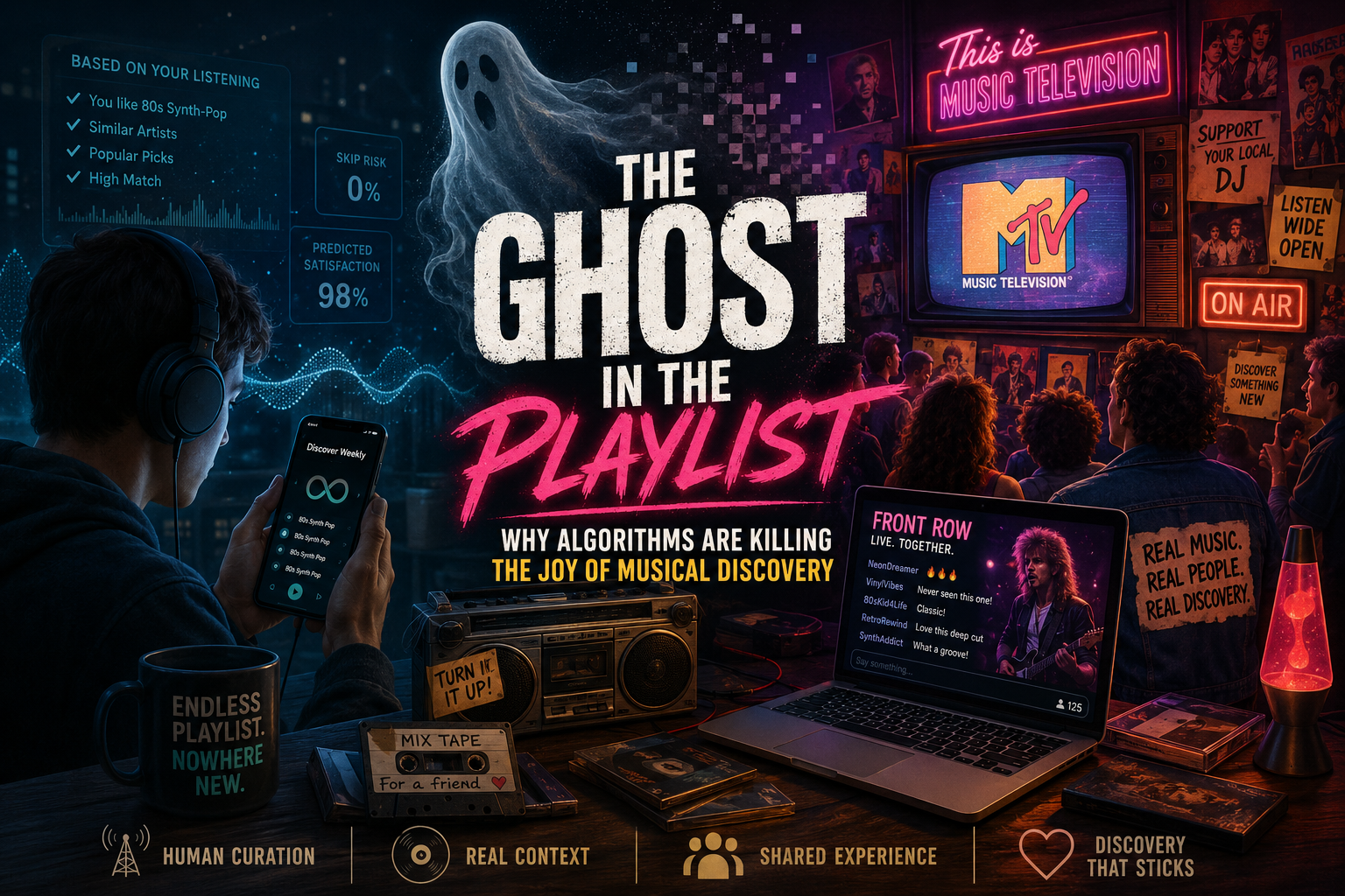The Ghost in the Playlist: Why Algorithms are Killing the Joy of Musical Discovery