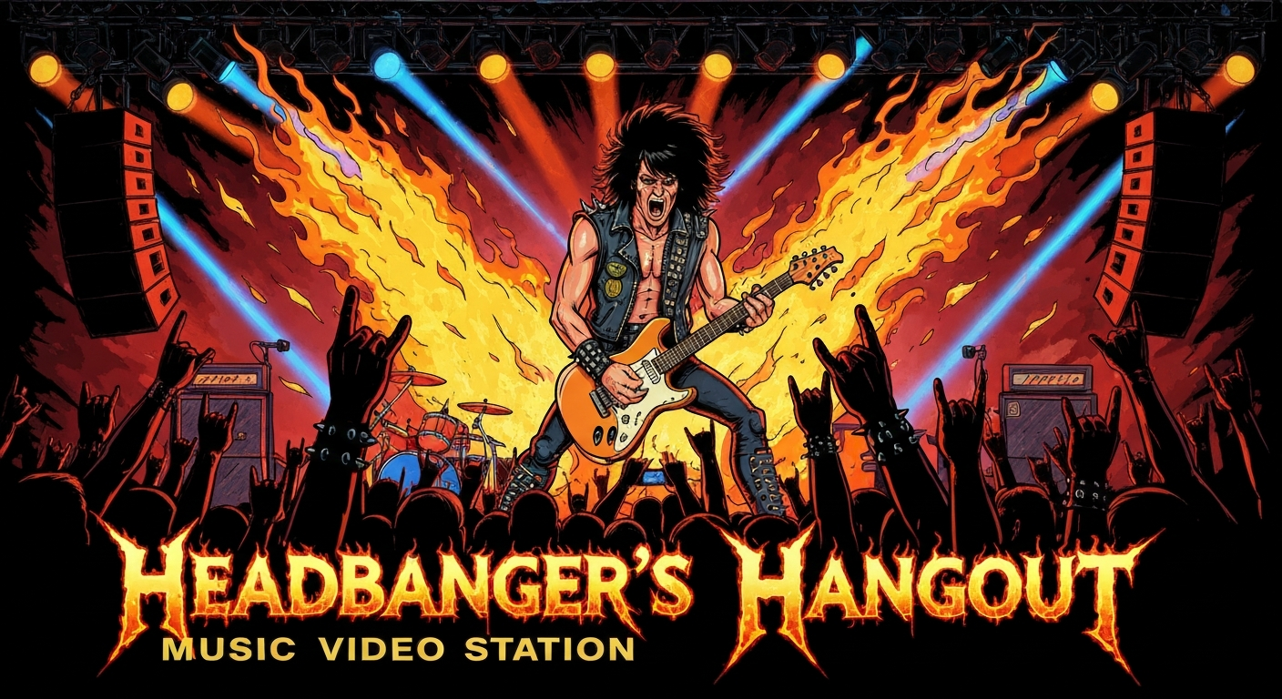 80s Headbanger's Hangout station artwork