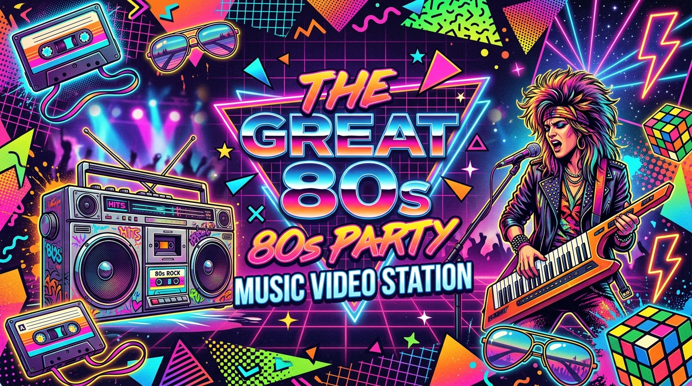 The Great 80s - 80s Party station artwork