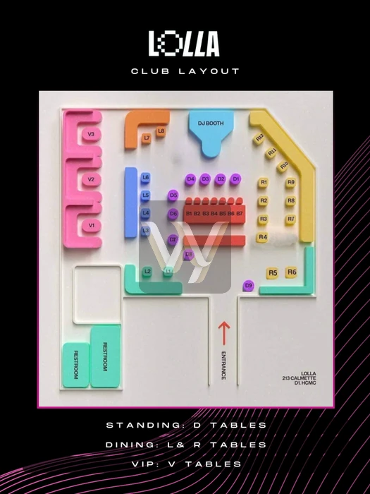 호치민 1군 롤라 클럽 | Lolla SGN Club - 메뉴 1 (preview)