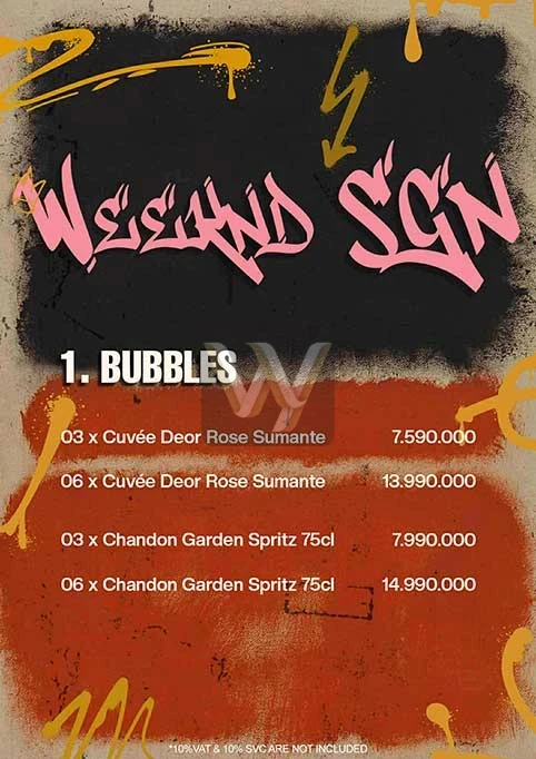 호치민 위켄드 사이공 클럽 | Weeknd Saigon Club - 메뉴 1 (preview)